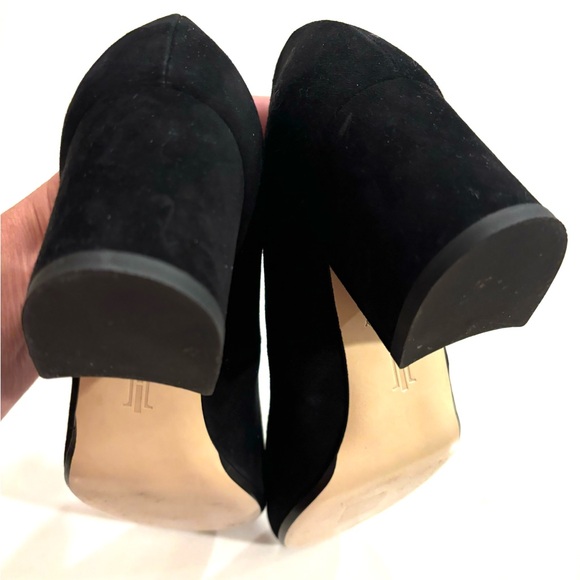 HOBBS London•black suede leather Sarah court block heel pump heels 37.5 EUC - Picture 4 of 8